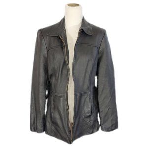 Wilson Leather Women's Leather Jacket Lined Zippered Pockets Medium